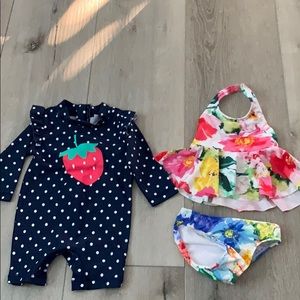 2 -6month bathing suits